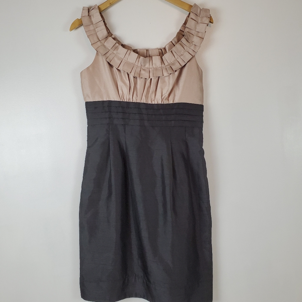 Jessica Howard black and tan cocktail dress - Picture 2 of 6